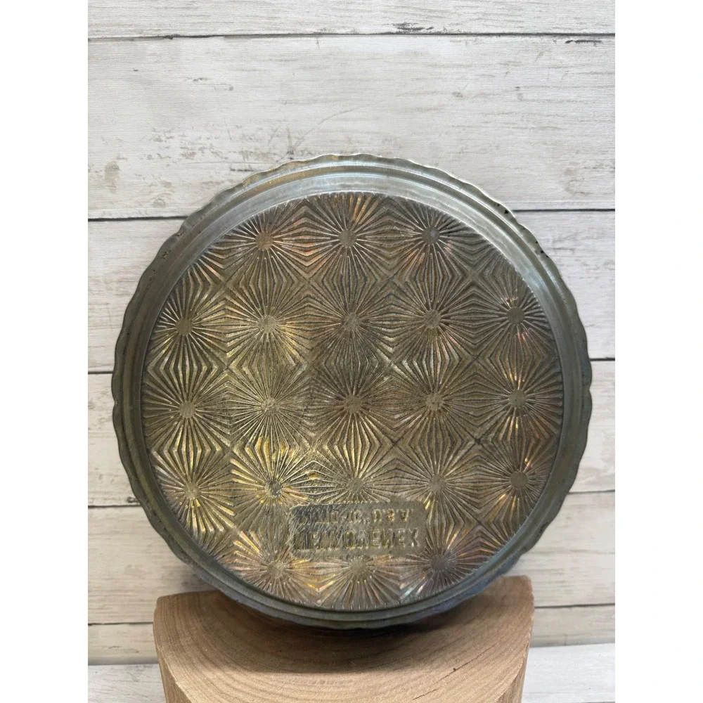 Vintage New Ovenex Starburst Baking Pan Scalloped Edge Tin N 710-10 USA 10 Inch